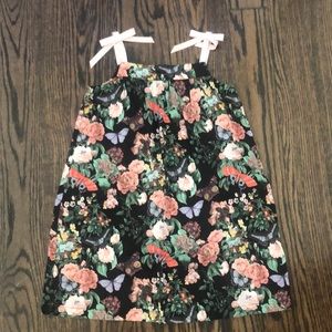 Hanna Andersson black floral sundress size 110/5